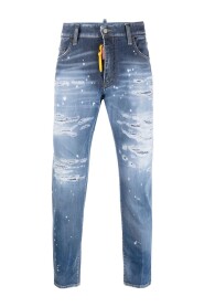 Slim-fit Jeans mit Distressed-Effekt