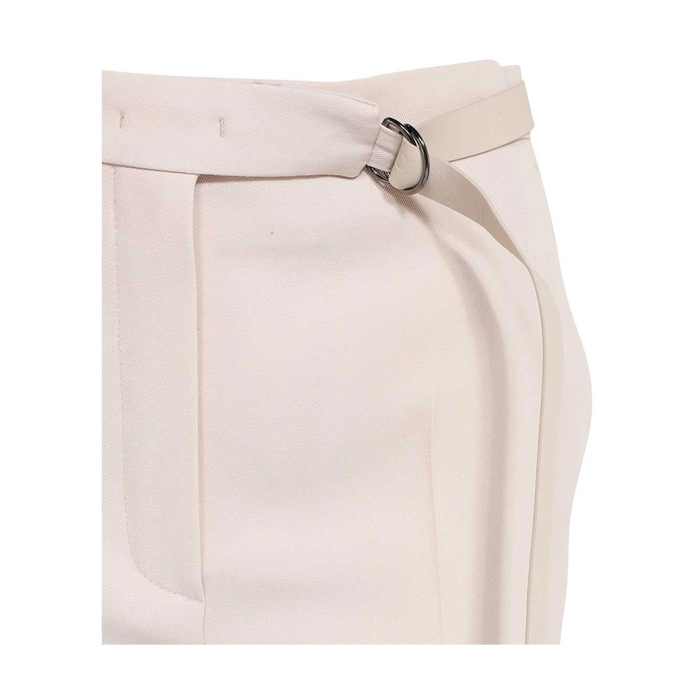 Fendi Klassieke Virgin Wool Broek Pink Dames