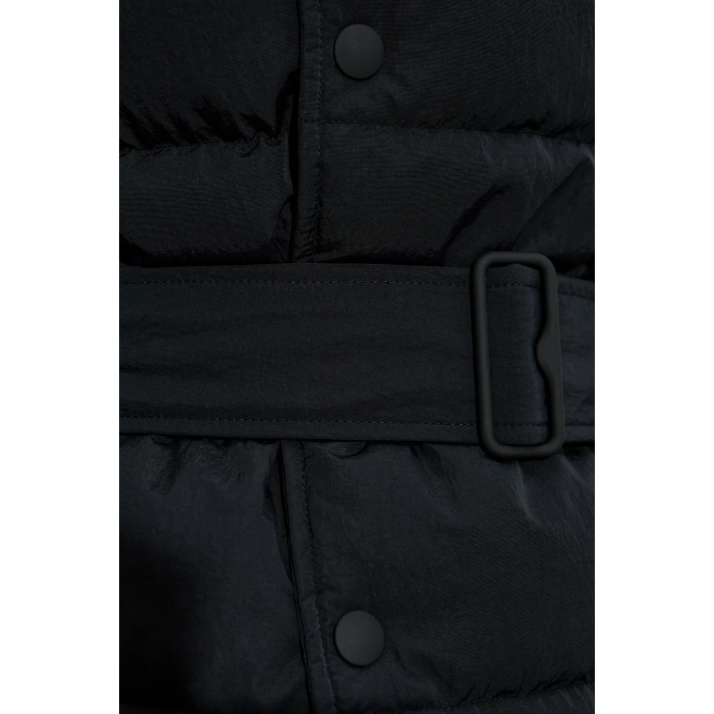 Burberry Donsjack met tailleband Black Dames