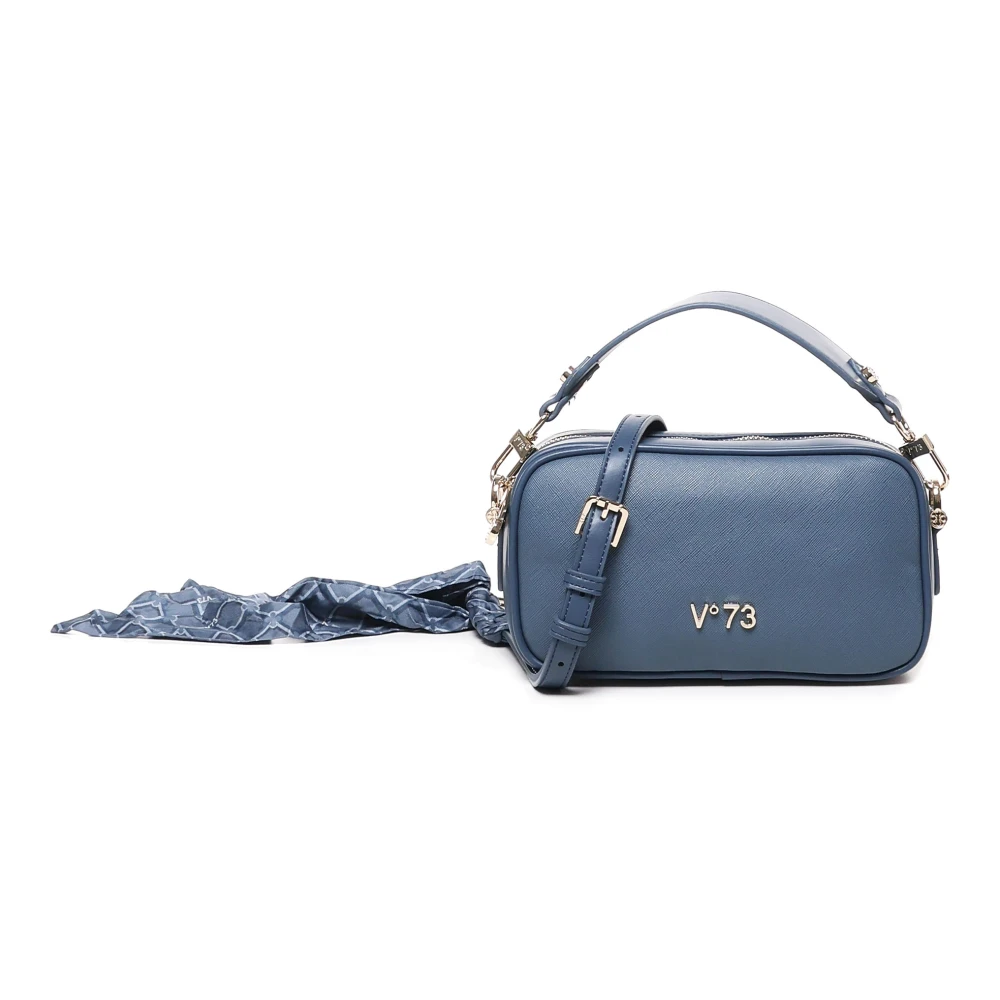 V73 Blauwe Avion Ecoleather Schoudertas Blue Dames