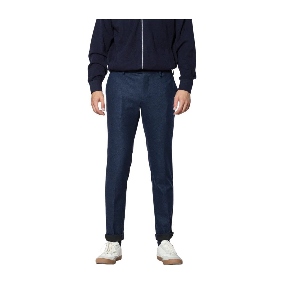 Mason's Mannelijk Blauw Broeken Heren, 2XL, Wol, New York Sartoriale Chino Broeken