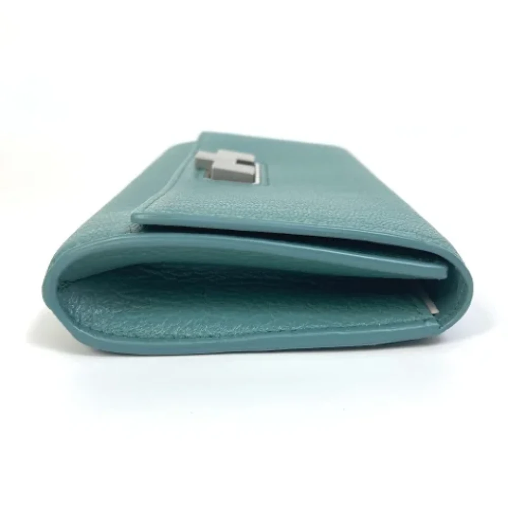 Bottega Veneta Vintage Pre-owned Leather wallets Blue Dames