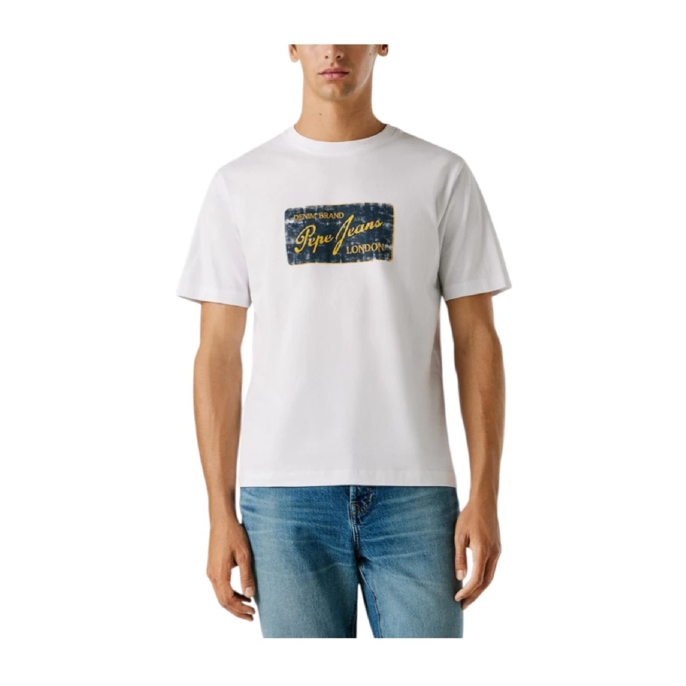 Pepe Jeans Men's White Suen Tee - T-Shirts - S - Tops