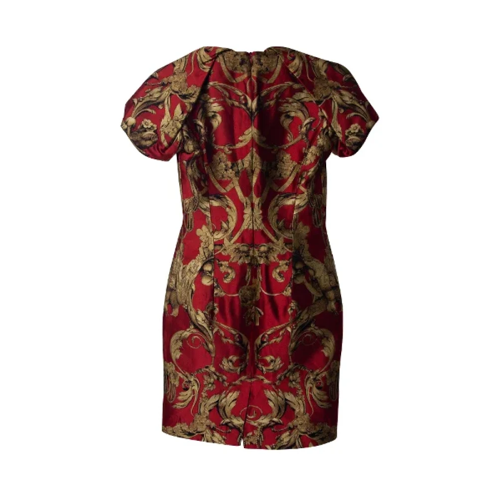 Alexander McQueen Pre-owned Cotton dresses Red Dames