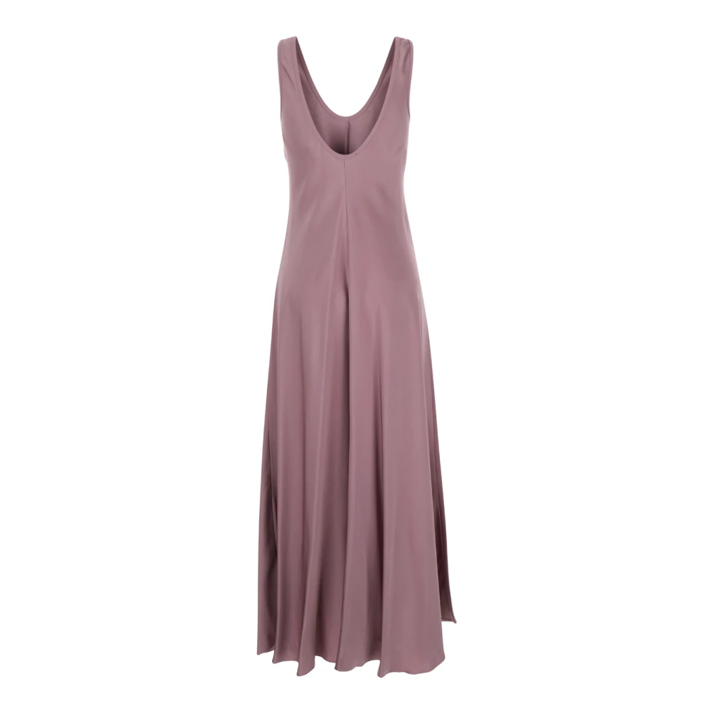 Forte Satin Ballerina Jurk Purple Dames