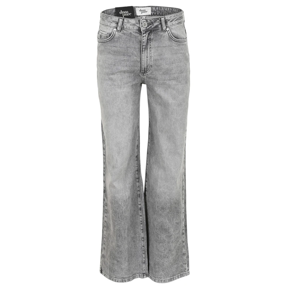DNM Pure Wide Leg Jeans 5-Pocket Coo.b15 Cooper Gray Dames