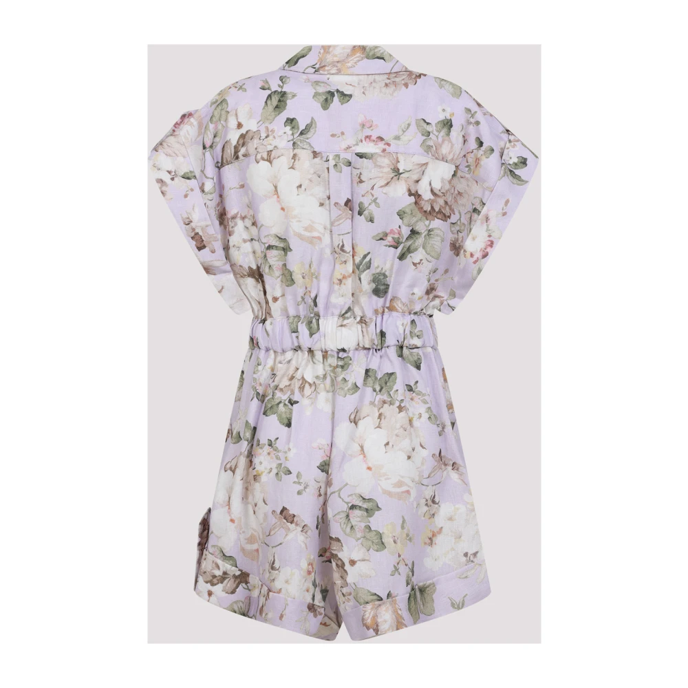 Zimmermann Bloemen Zak Playsuit Multicolor Dames