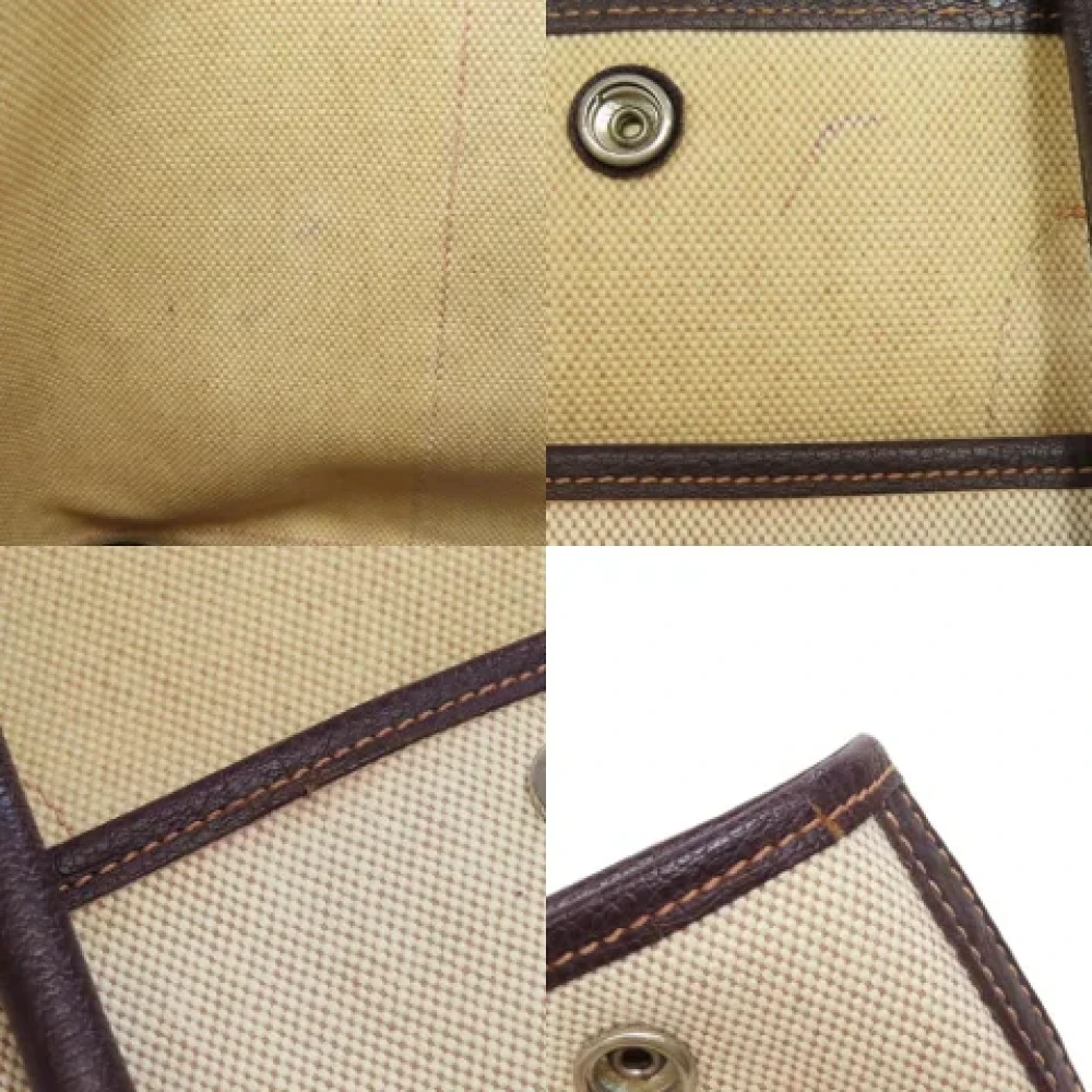 Hermès Vintage Pre-owned Fabric handbags Beige Dames