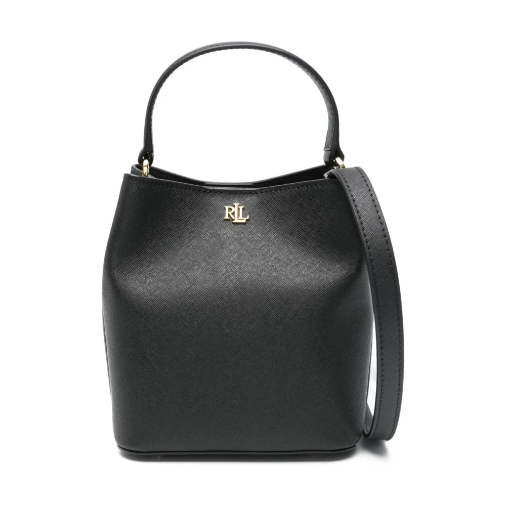 Ralph Lauren Women's Black Handbags, One Size, Reese Sm Bkt Bucket Bag Small