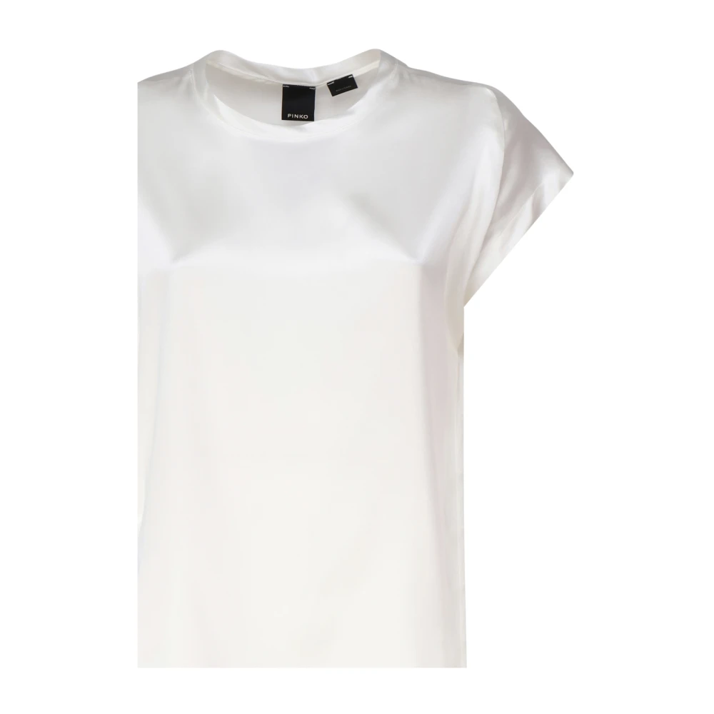 pinko Katoenen T-shirts en Polos White Dames
