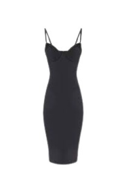 robe-midi-noire-avec-ligne-fourreau