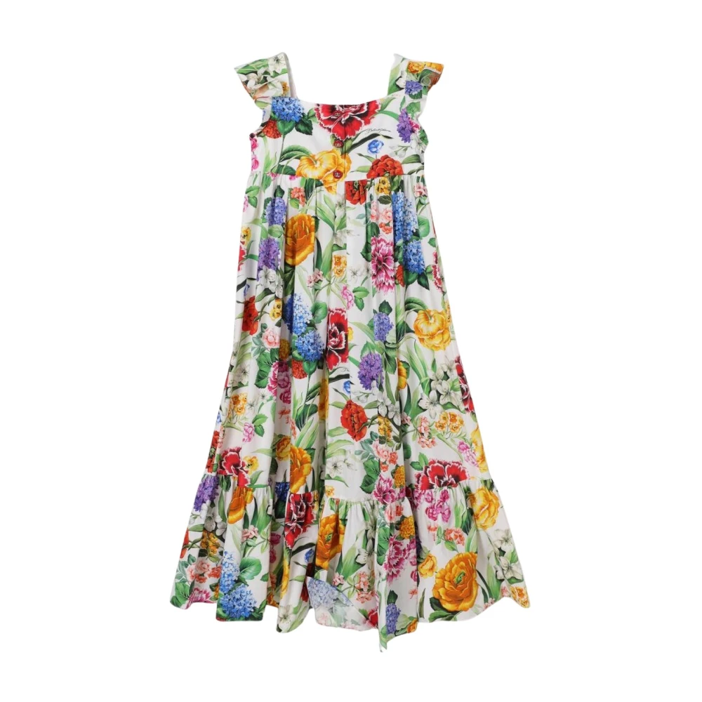 Dolce & Gabbana Women's Floral Ruffle Maxi Dress