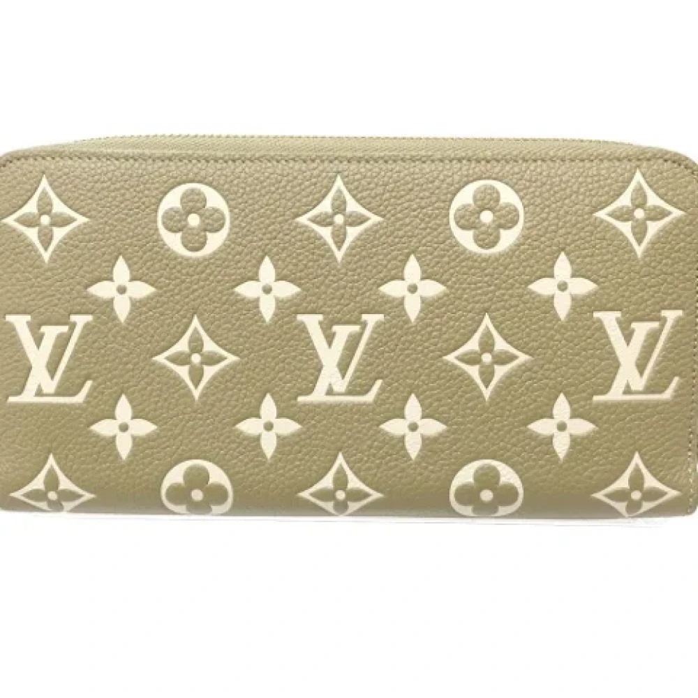 Louis Vuitton Vintage Pre-owned Leather wallets Green Dames