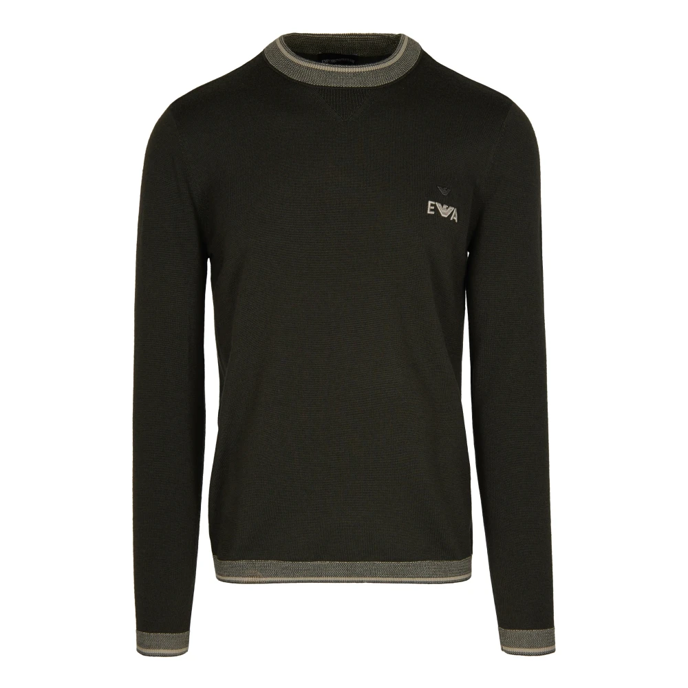 Emporio Armani Herren Schwarz Strickwaren, K, Mgröße: