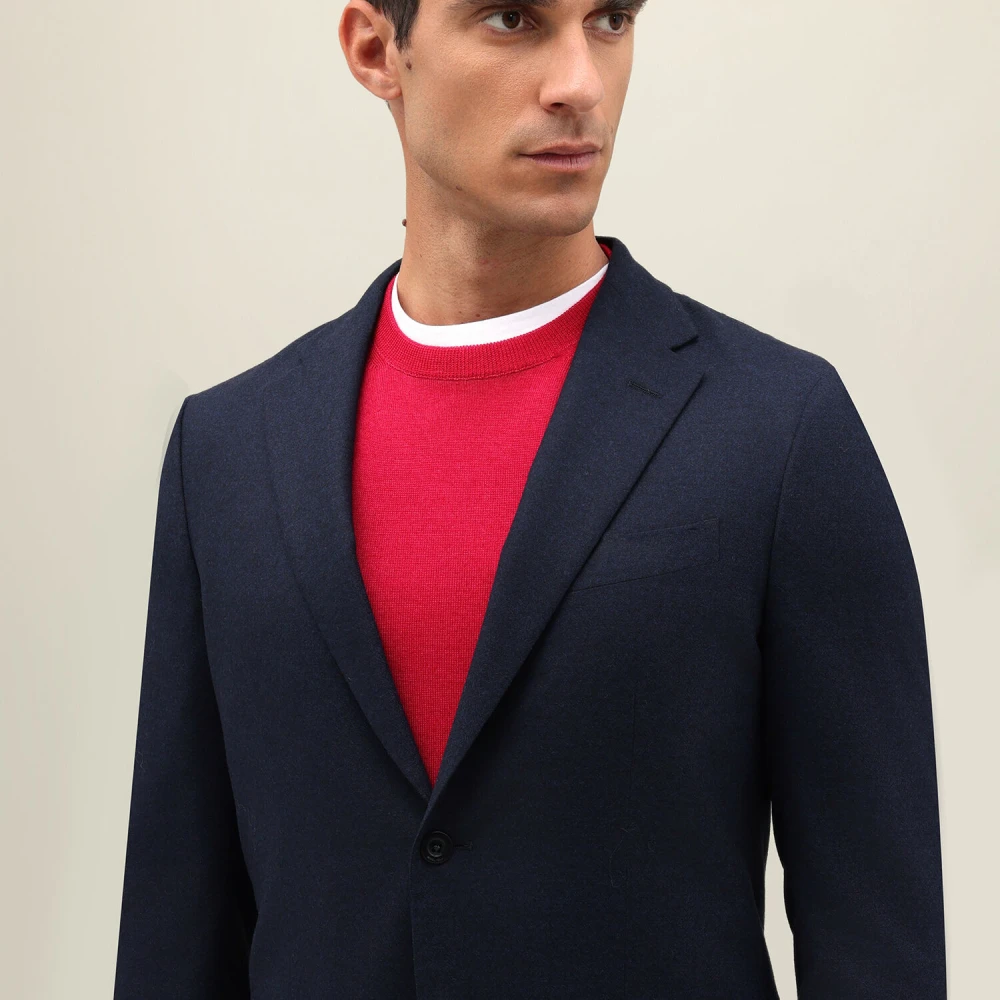 Boglioli Superlicht Flanel B-Line Pak Blue Heren