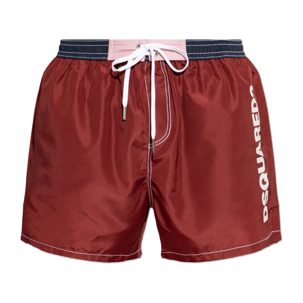 Dsquared2 Uomo Rosso Costumi Da Bagno, Xs, New,