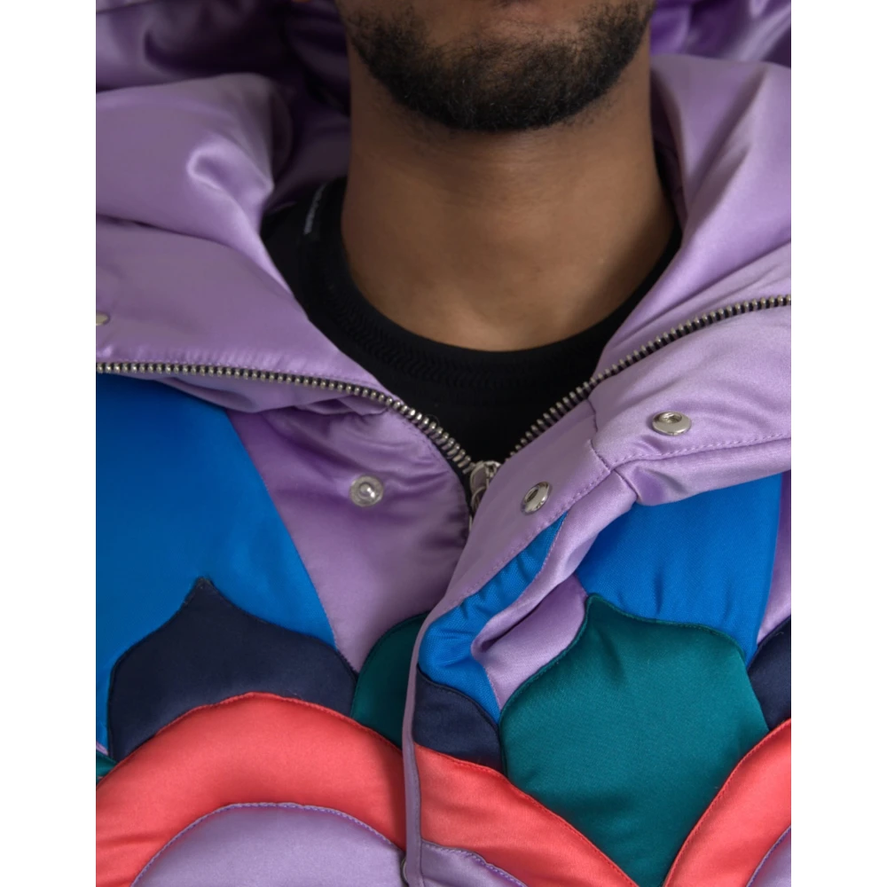 Dolce & Gabbana Multicolor Hart Logo Hoodie Jas Multicolor Heren