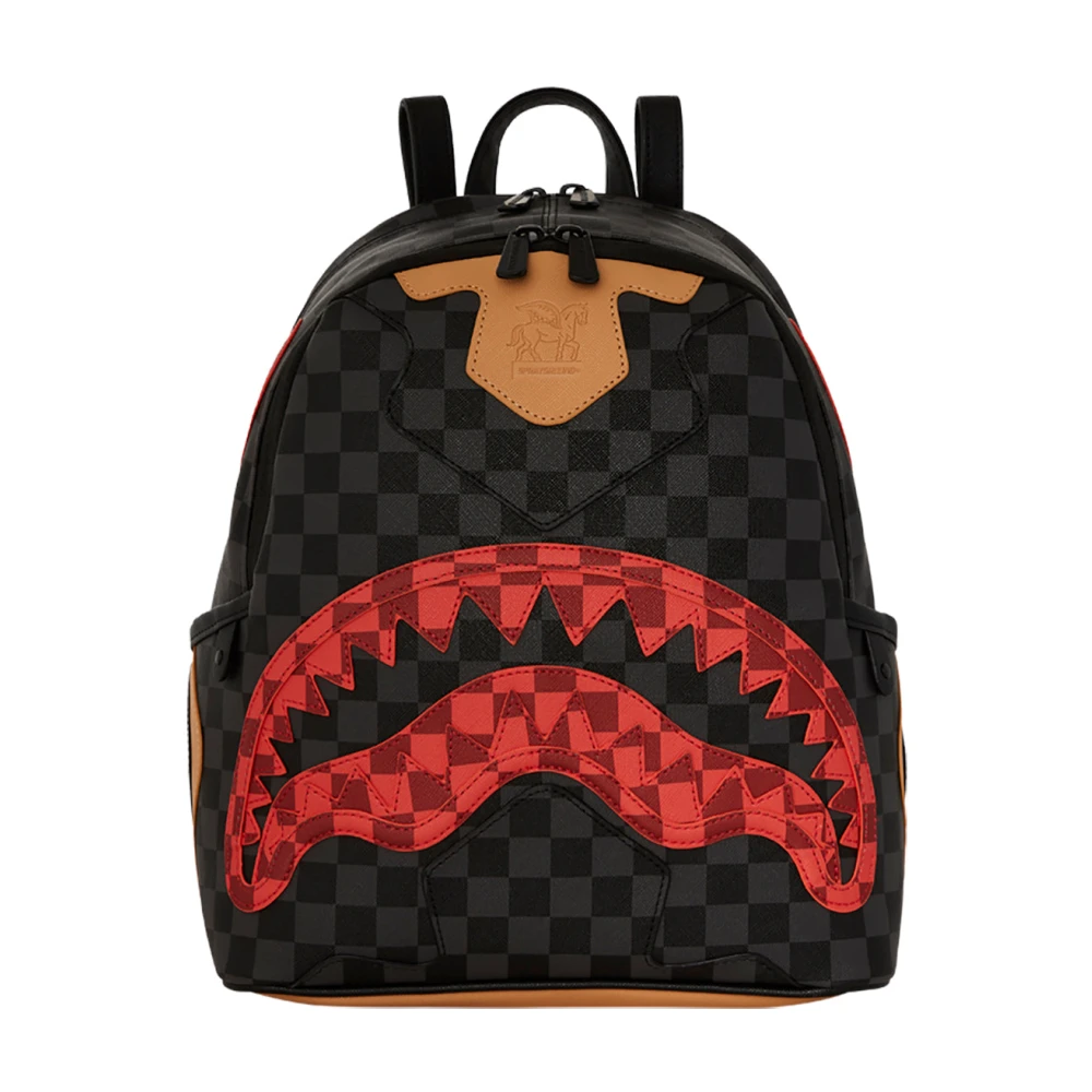 Sprayground Unisex Black Evil Triple Decker Savage Backpack