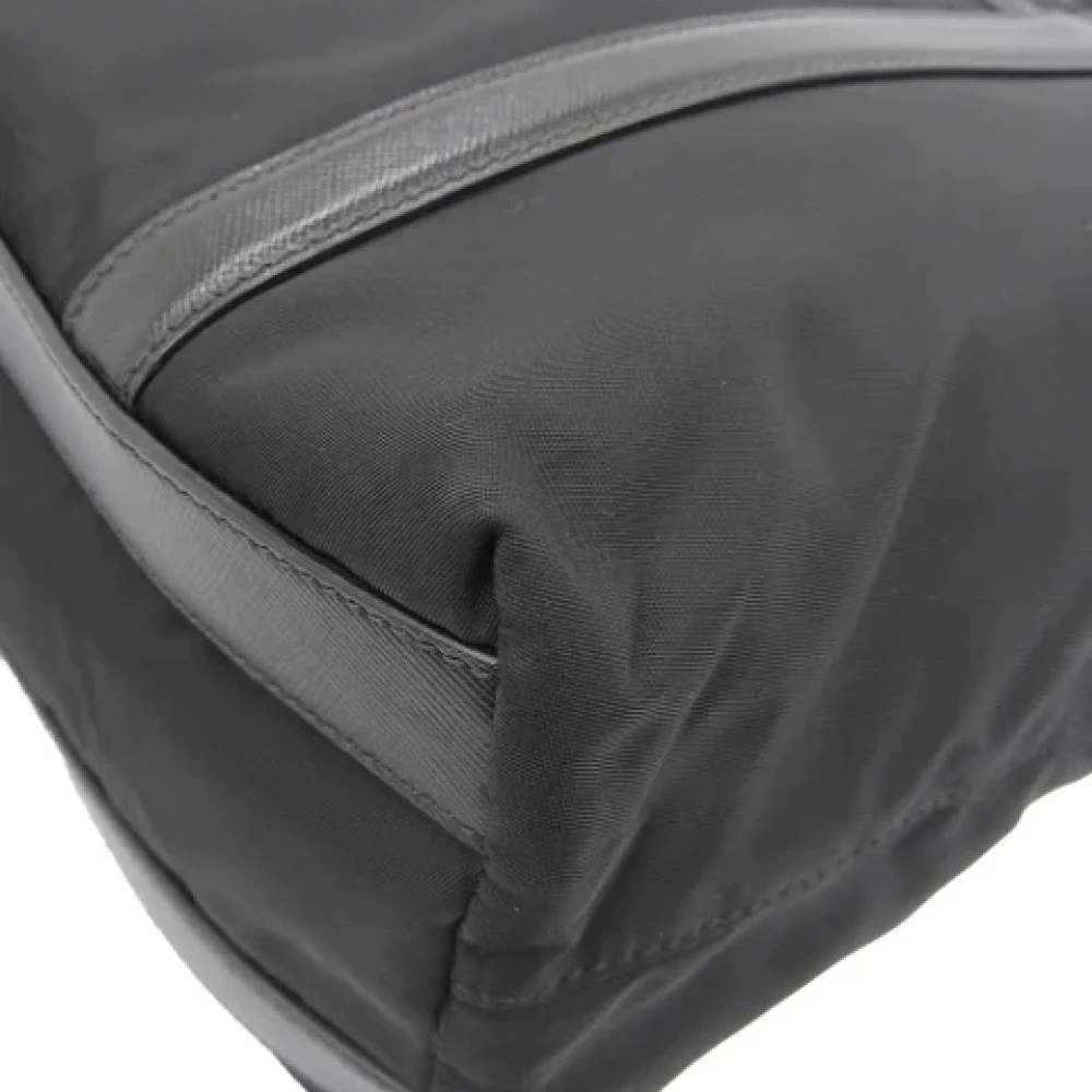 Prada Vintage Pre-owned Canvas prada-bags Black Dames