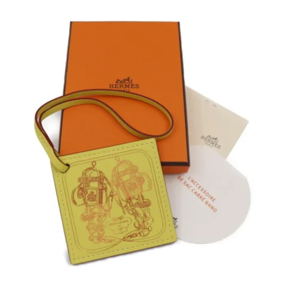 Hermès Vintage Pre-owned Fabric key-holders Yellow Dames