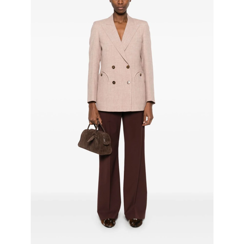 Blazé Milano Beige Blazer Jas Dames Buitenkleding Beige Dames