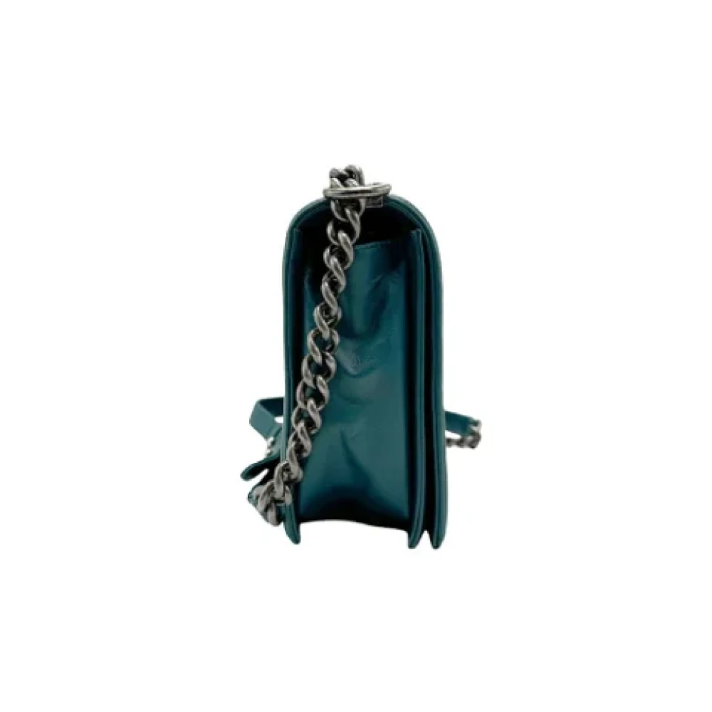 Chanel Vintage Pre-owned Leather chanel-bags Green Dames