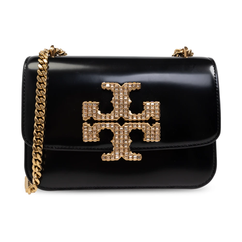 TORY BURCH Omkeerbare schoudertas in zwart leer Black Dames