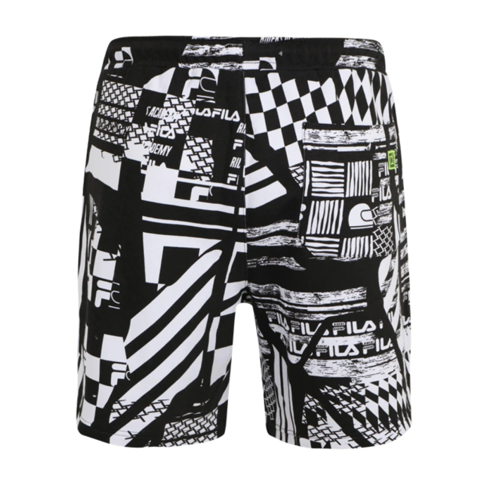Fila Katoenen Bermuda Shorts met zijzakken Black Heren