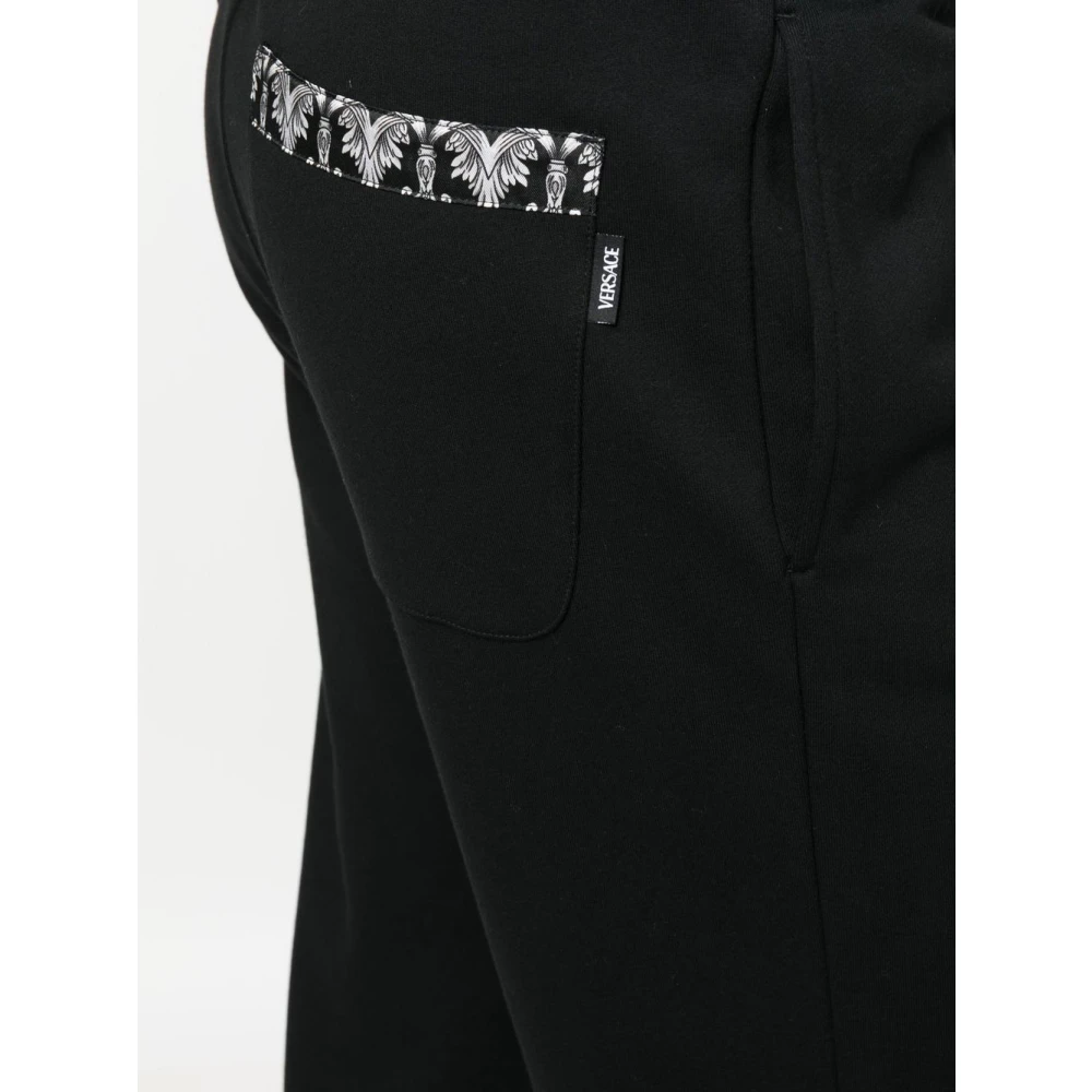 Versace Casual Sweatpant voor dagelijks comfort Black Heren