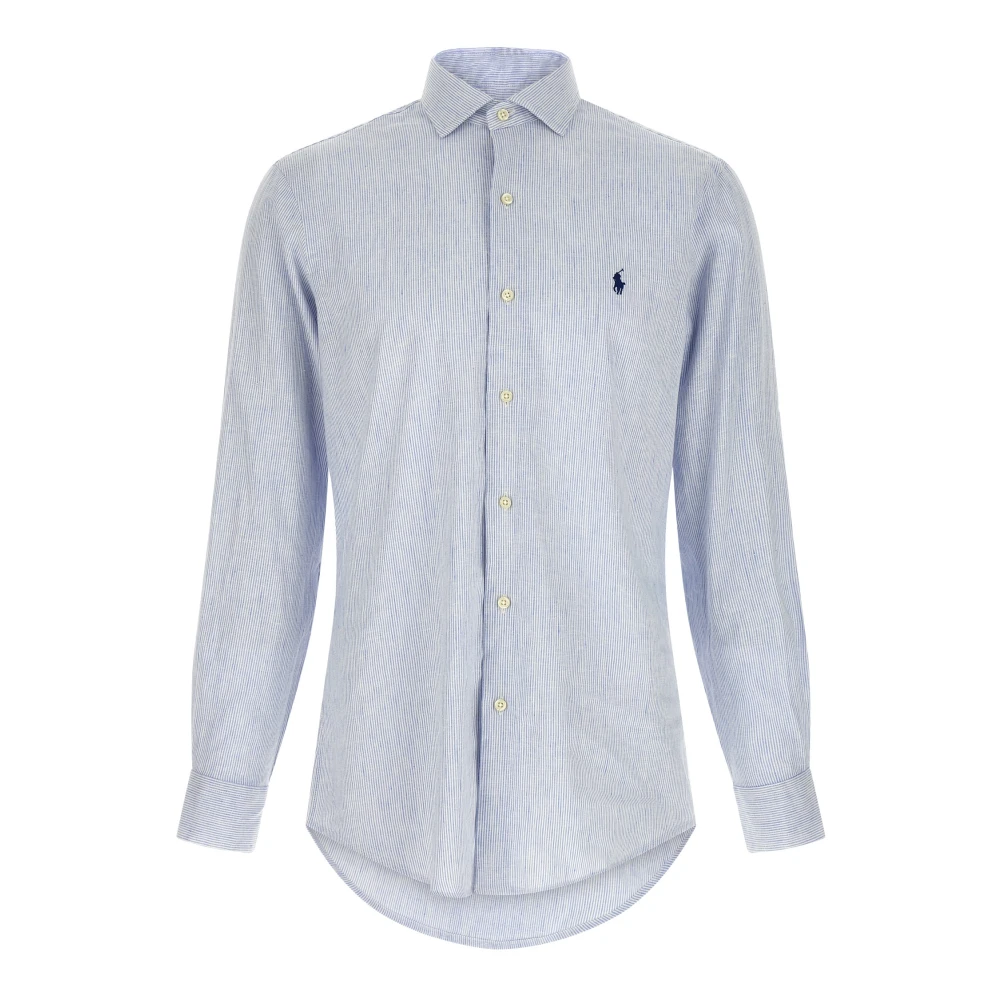 Polo Ralph Lauren Men's Blue Micro-Striped Shirt