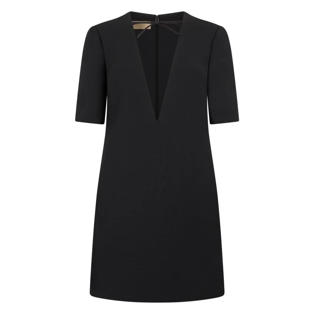 Valentino Garavani Women's Black Crepe Couture Short Dress