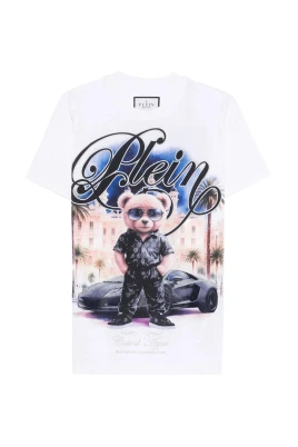 T-shirt med rund hals Teddybjörn