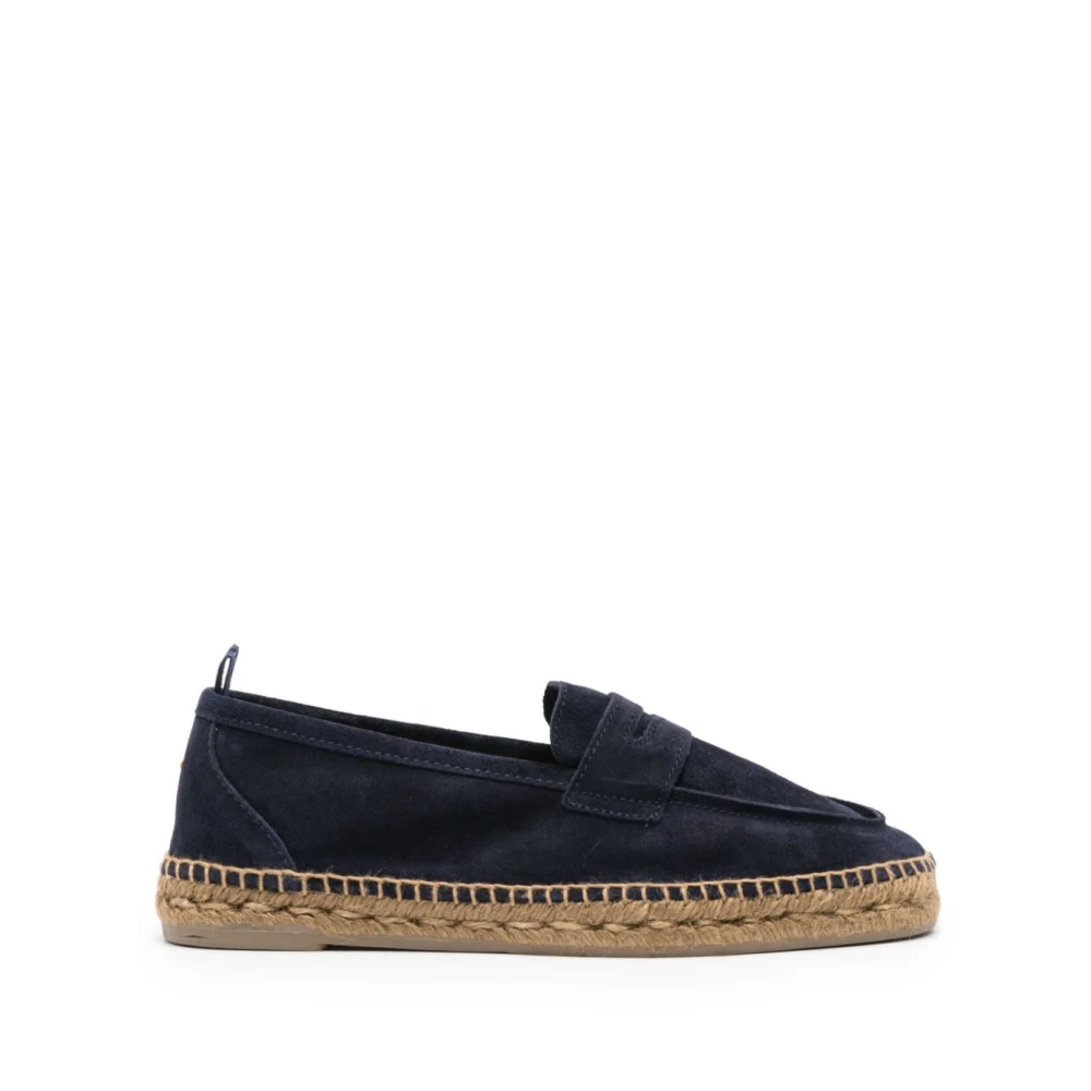 Castañer Men's Blue Espadrilles, 8 Uk, Flat Slip-On Shoes