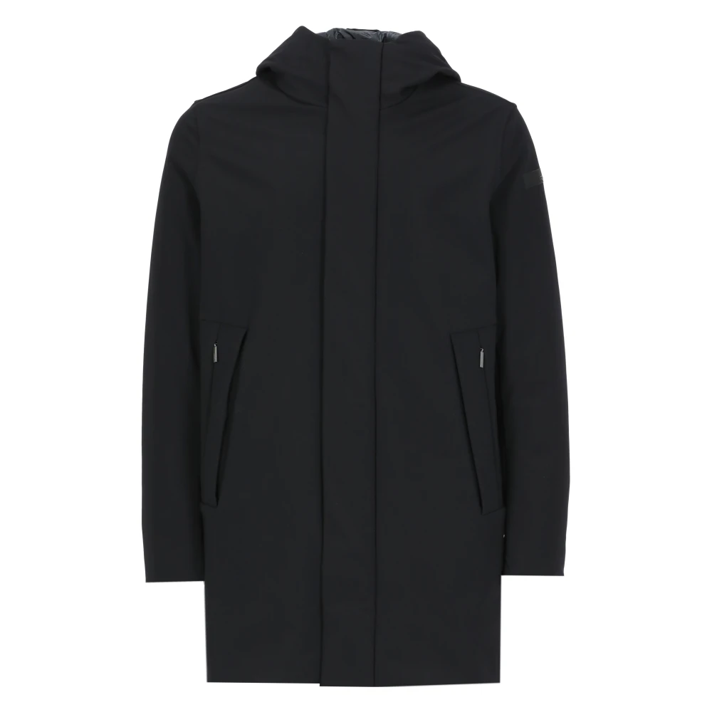 RRD Zwarte Gewatteerde Jas met Capuchon Black Heren