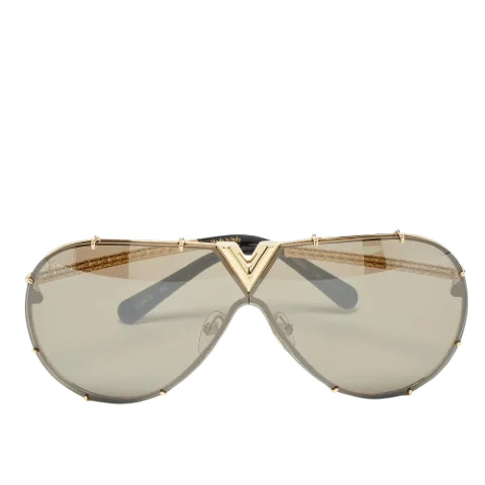 Louis Vuitton Vintage Pre-owned Acetate sunglasses Yellow Dames