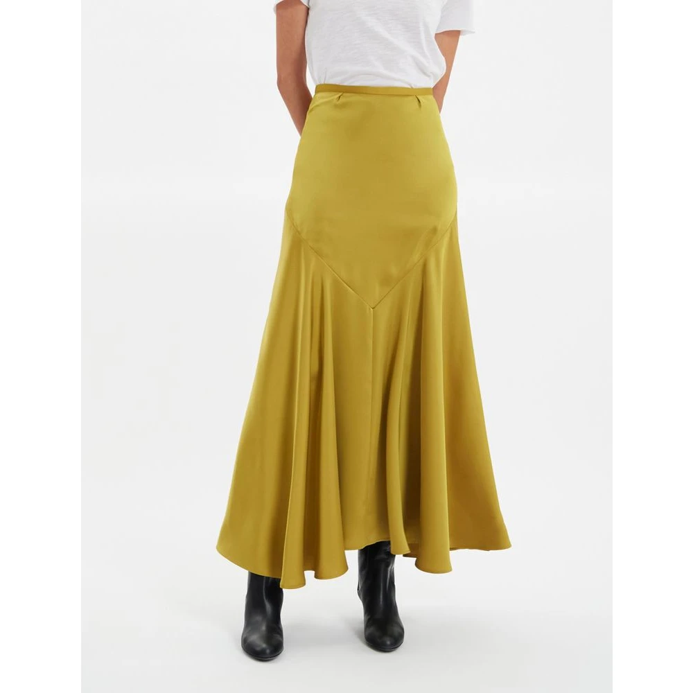 Ines De La Fressange Paris Velvette Skirt Yellow Dames