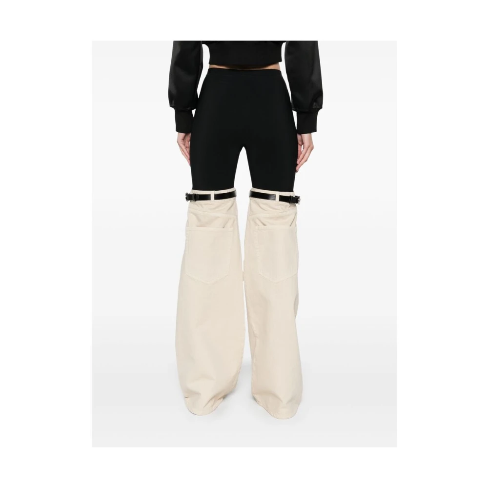 Coperni Zwarte Elastische Tailleband Klassieke Jeans Multicolor Dames
