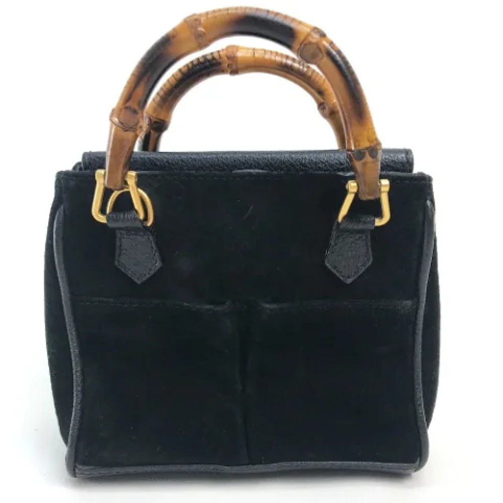 Gucci Vintage Pre-owned Suede gucci-bags Black Dames
