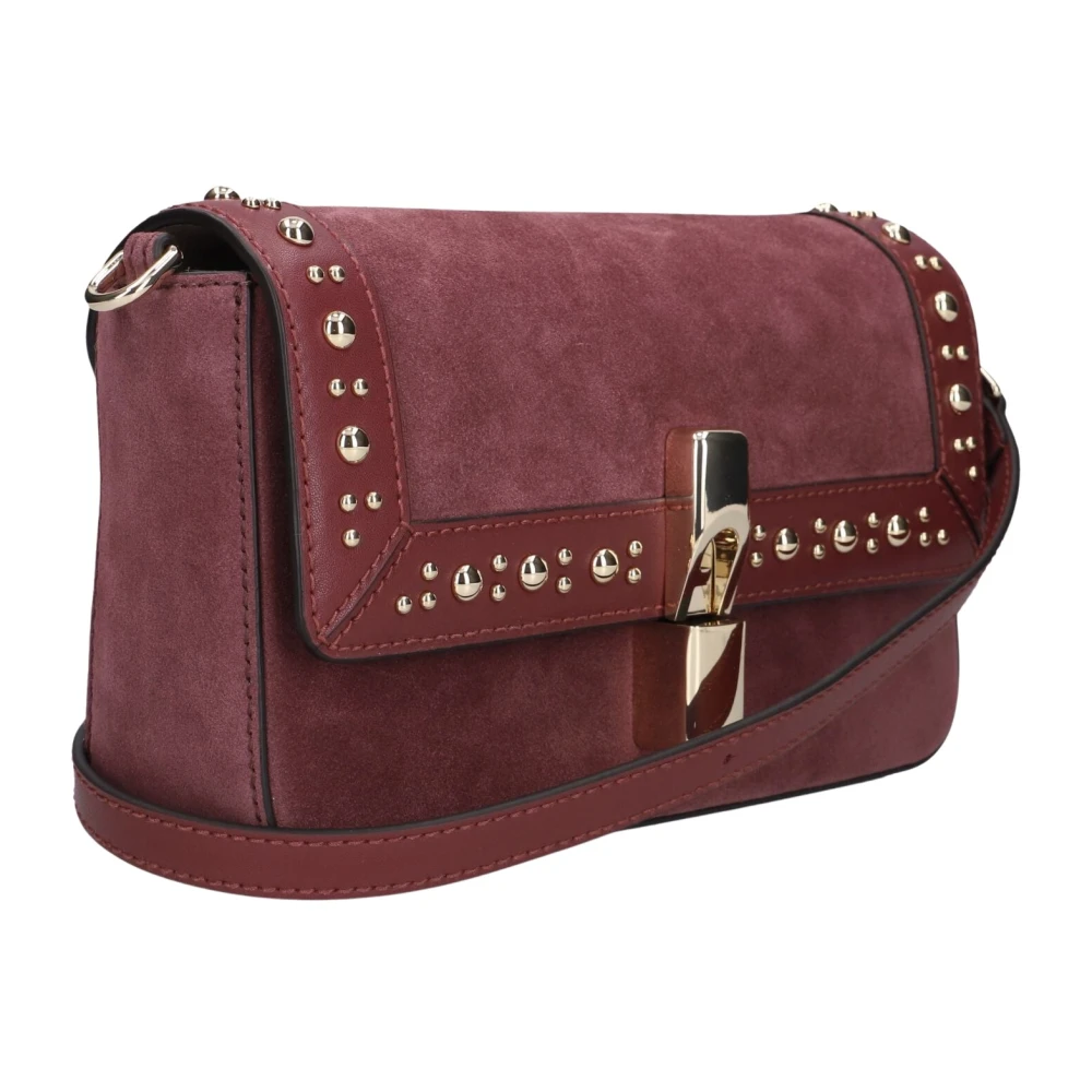 Furla Iride Crossbody S Toni Red Apple Red Suede + Sidney Calf Leather + Studs Female - Bild 4