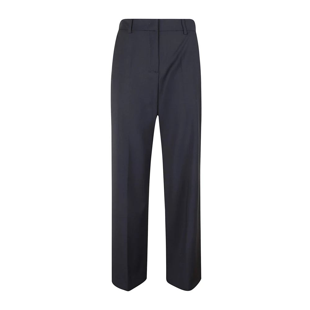 Max Mara Weekend Navy wollen broek Blue Dames