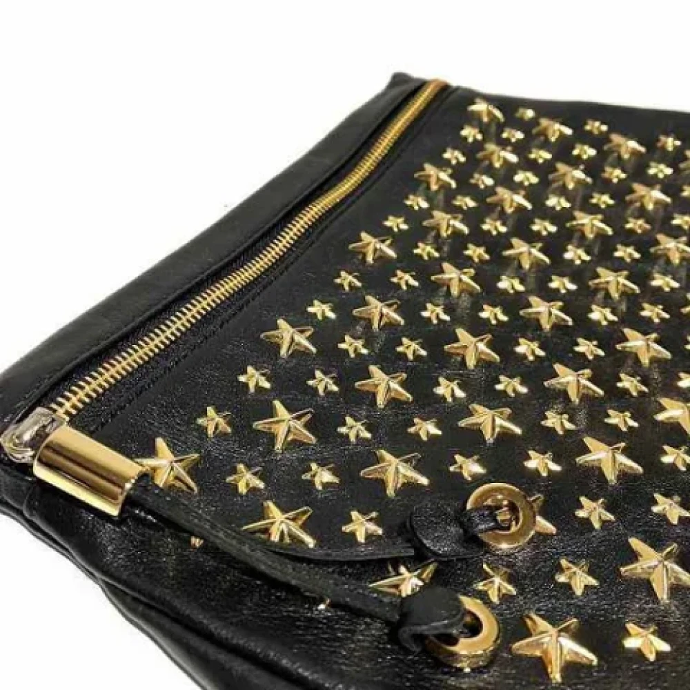 Jimmy Choo Pre-owned Leather clutches Black Dames