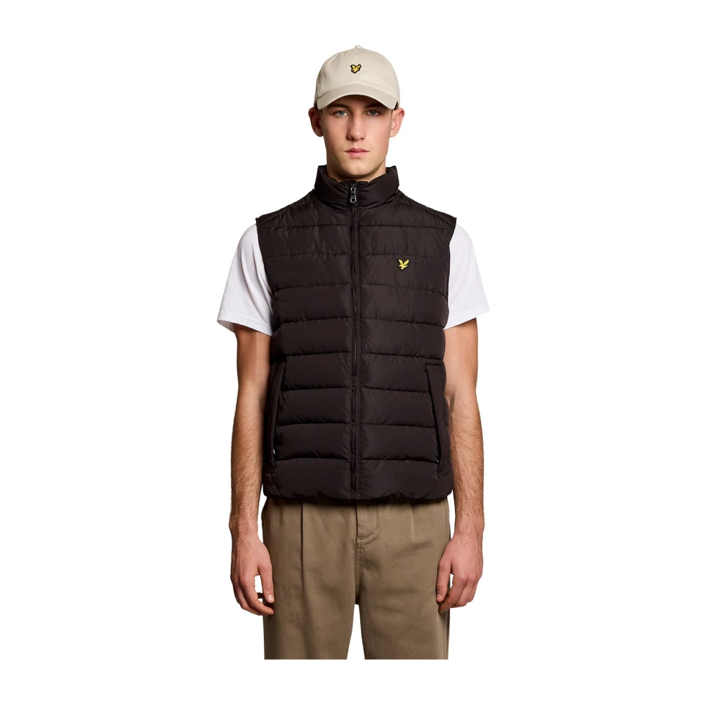 Lyle & Scott Men's Black Waistcoats, M, Quilted Gilet
