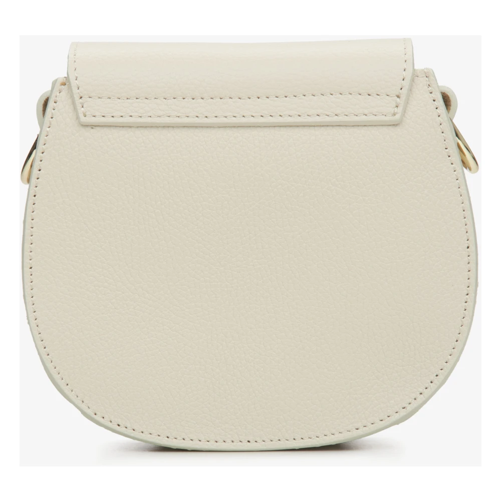 Estro Italiaans Leer Kleine Crème Beige Crossbody Tas Er00115064 Beige Dames