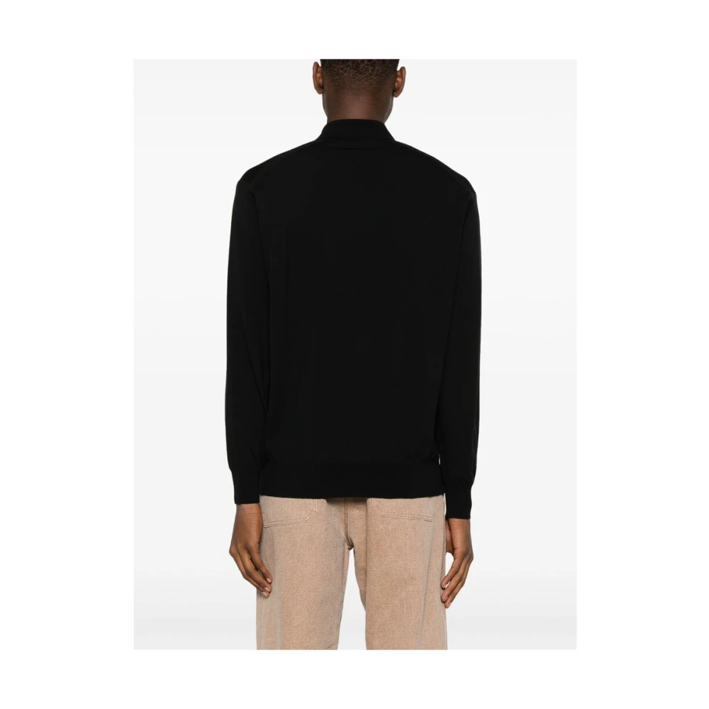 Auralee Midnight Blue Button-Up Sweater Blue Heren