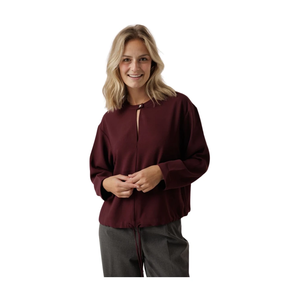 Dante 6 Trekkoord Top Wijnbes Mauve Red Dames