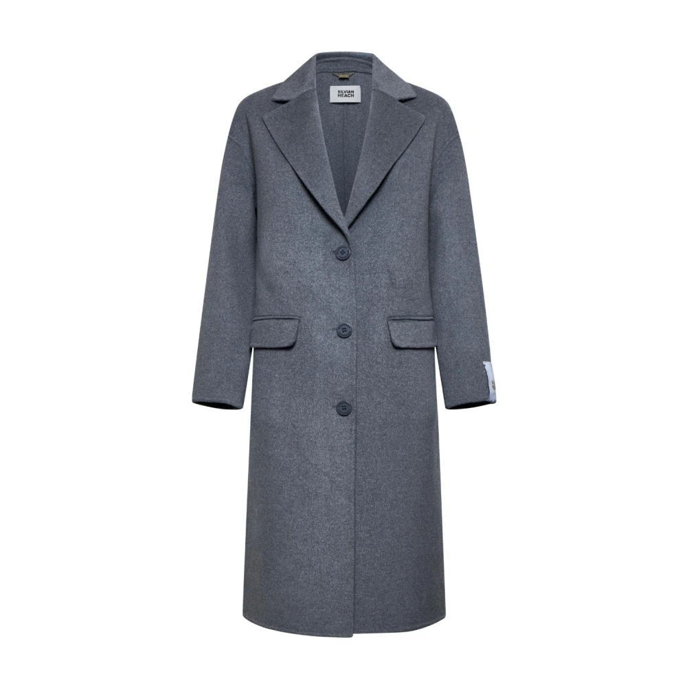 Silvian Heach Mujer Gris - Abrigo De Un Botón - Coats - 2XS