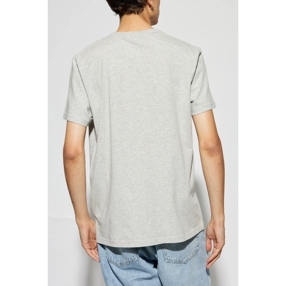 Woolrich T-shirt met bedrukt logo Gray Heren