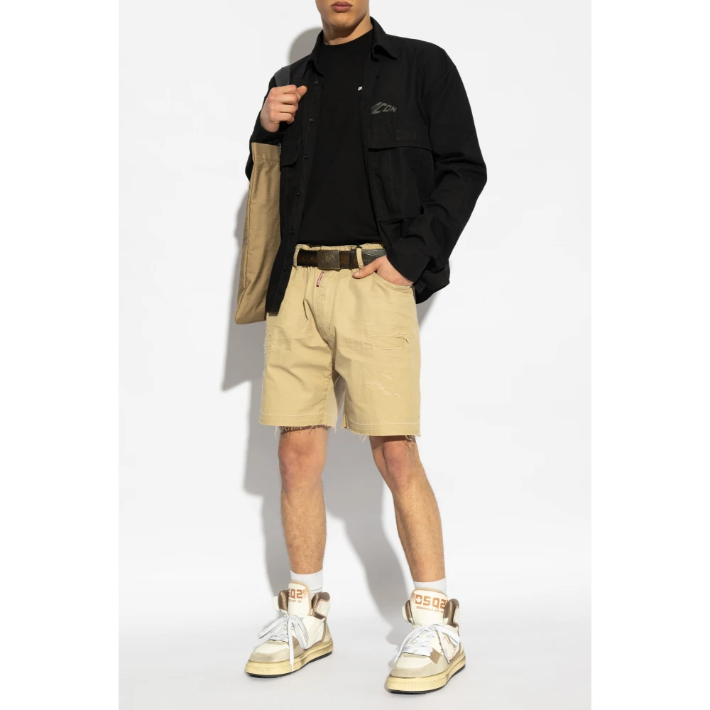 Dsquared2 Logo shorts Beige Heren