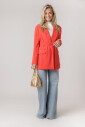 koraalkleurige-blazer-met-strikceintuur