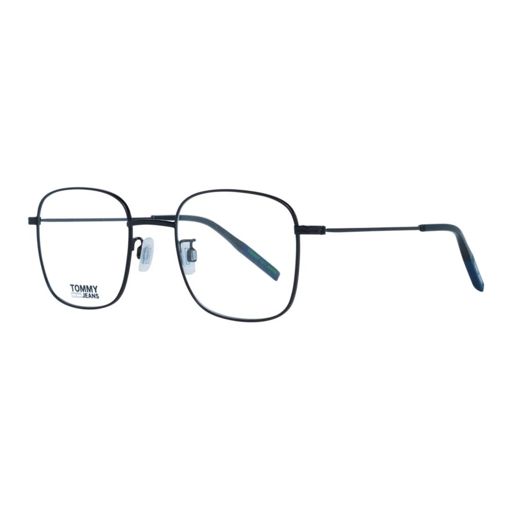 Tommy Hilfiger Unisex Black Square Optical Frames - Glasses - One Size- Accessories